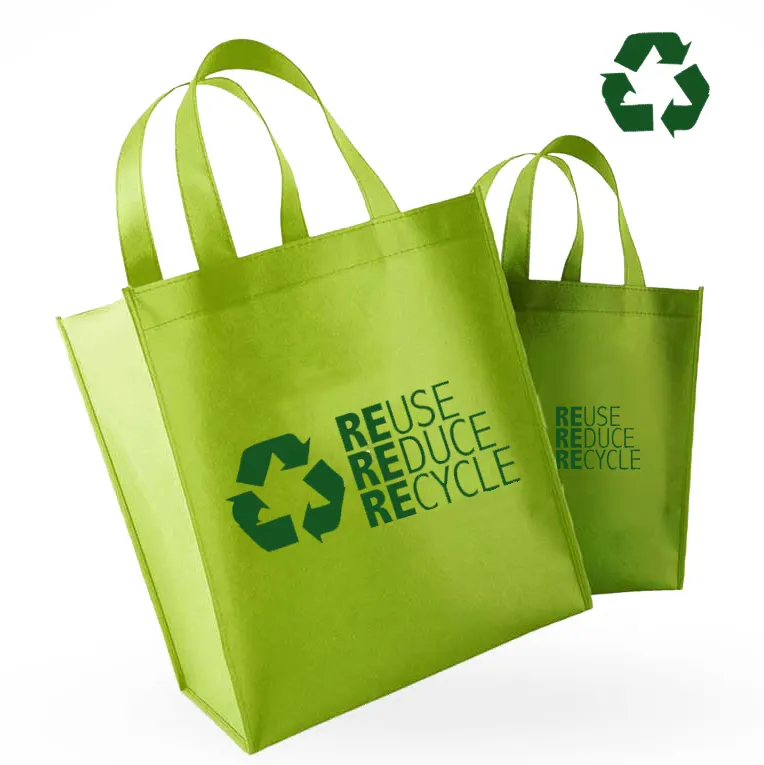 リサイクル中国不織布ショッピングトートバッグ食料品スーパーマーケットバッグ