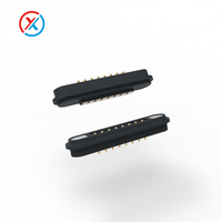 Connecteur magnétique Pogo Pin étanche 12V 3A plaqué or, mâle-femelle, à ressort, 2-9 broches, pour éclairage LED
