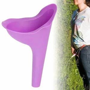 Women Urinal Funnel Outdoor Travel Camping Portable Thickened TPR Urination Device Stand Up & Pee Female Urinal