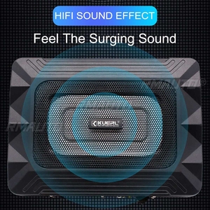 400W/800W 8/10/15 Inch Ultra Thin Subwoofer Car Active Subwoofer Audio <b>Speaker</b> Bass <b>Amplifier</b> Auto Surround Sound Audio - Product Image 3