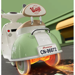 Motocicleta Eléctrica Recargable de <span class=keywords><strong>6</strong></span> <span class=keywords><strong>Voltios</strong></span> <span class=keywords><strong>para</strong></span> Niños, Triciclo Eléctrico <span class=keywords><strong>para</strong></span> Niños con Luces y Música - Product Image 5