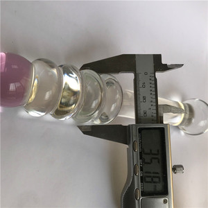Grosir YFSJ Merek Kristal Alami Kaca Borosilikat Transparan 100% Tahan Air <span class=keywords><strong>Dildo</strong></span> Bola <span class=keywords><strong>Penis</strong></span> Lunak untuk Wanita - Product Image 4