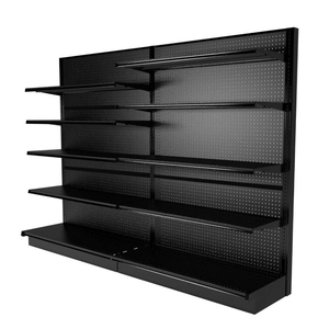Đen Heavy Duty OEM siêu thị kim loại Gondola kệ cửa hàng hiển thị Kệ Gondola hiển thị - Product Image 1
