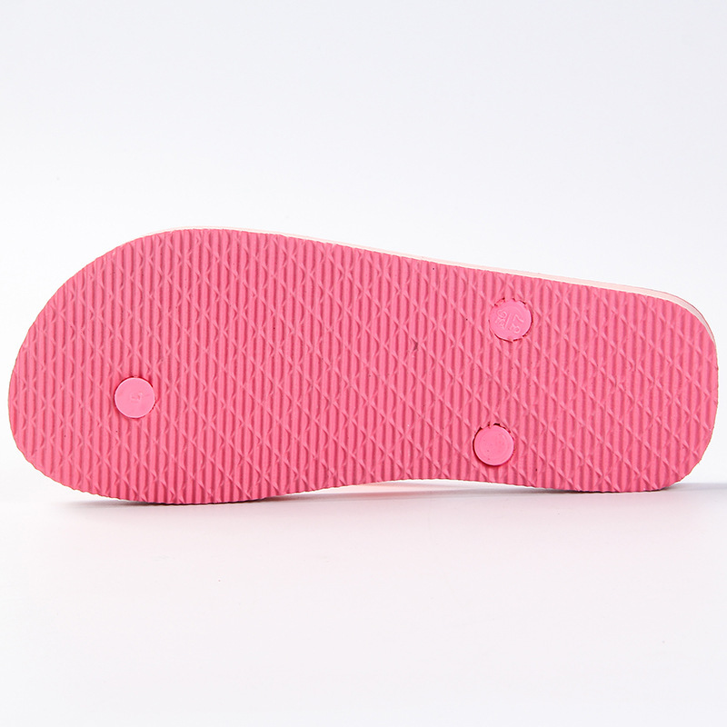 Customized Your Logo/Image/Photo Print PE PVC Rubber Filp Flops Slipper for Women