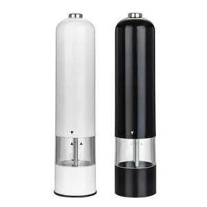Electric Salt and Pepper Grinder Set with Adjustable Coarseness Automatic Pepper and Salt Mill Battery Powered