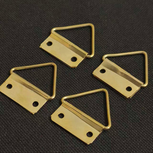 Double Hole Triangular Metal Hanging Hook Rust Resistant For Picture <b>Frame</b> <b>Photo</b> Display Hardware - Product Image 1