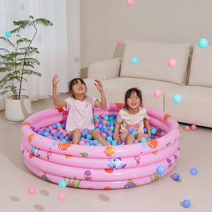 <span class=keywords><strong>Table</strong></span> de <span class=keywords><strong>jeu</strong></span> gonflable à 3 anneaux pour enfants, piscine à balles, piscine pour bébés, bain d'eau pour tout-petits - Product Image 3