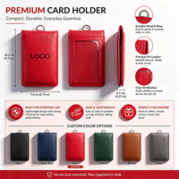Dompet Kartu Kredit Bisnis Kulit PU Mewah Berkualitas Tinggi yang Dapat Disesuaikan untuk Kemasan