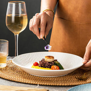 Resistente ristorante in gres ceramica stoviglie piatti per cena Set glassa lavastoviglie piatto pranzo - Product Image 3