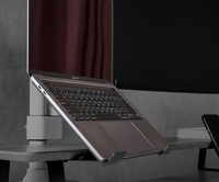 Support d'ordinateur portable convertible en métal au design moderne nouveau support d'ordinateur portable rotatif de vente directe d'usine pour bureau