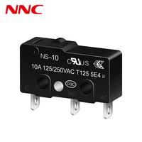 Micro-interrupteur miniature série NNC NS-5 avec poussoir à broche IEC IP40 5A 250VAC Micro-interrupteur étanche