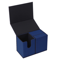 Boîte de rangement magnétique en cuir pour cartes de jeu, boîtes à cartes à bascule pour cartes à collectionner de taille standard, cartes de tarot