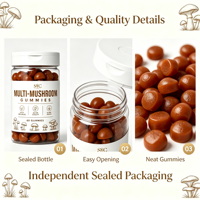 Gummies SYC BIO Multi Champignons Ashwagandha Reishi Crinière de Lion Formule de Soutien Quotidien au Bien-être 60 Unités Sans Gluten Marque Privée