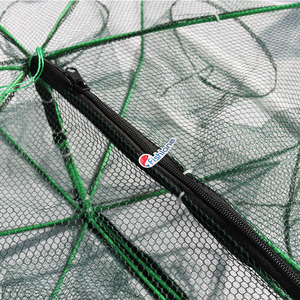 Filet de pêche hexagonal pliable, 6 trous, piège à crevettes, appât en maille moulé, Minnow et crabe, nouveau - Product Image 6