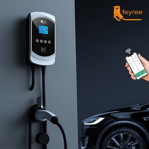 Pour borne de recharge de véhicule électrique, boîtier mural, interface AC CCS, 16A-63A, 7-22KW, utilisation domestique mains libres, chargeur de voiture électrique - Product Image 4