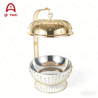 Set Peralatan Pemanas Makanan Mewah 8L Stainless Steel Gas Chafing Dish yang Laris Manis untuk Katering