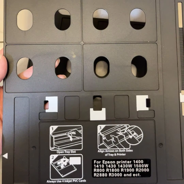 EP-4004 R3000 PVC IC Card Tray Card Holder Card Support Plastic Card Stand ID Card Holder Card Tray for IC Cards ID Cards