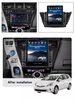Sistema de Audio TS Android 13 8+128GB con Subwoofer para Toyota Prius Plus V Alpha 2012-2017, Cámara 360, Carplay+Auto, Bluetooth, Reproductor de DVD