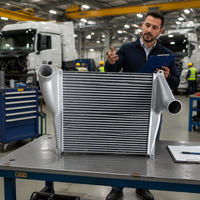 Intercooler de camion de haute qualité OEM HDH010196 4867200001 4867205001 222126 pour KENWORTH Camion lourd TAILLE DU CŒUR 672*725MM