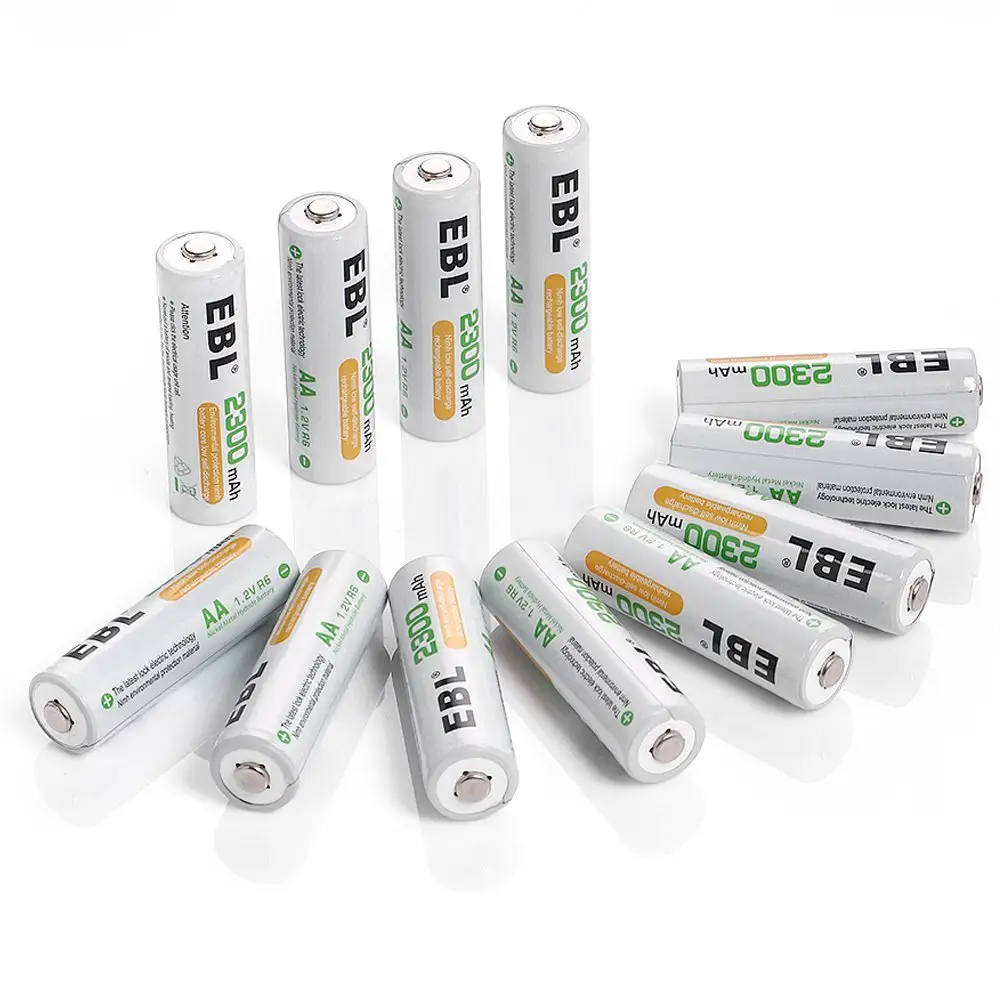 Pas cher Haute Capacité NIMH 2300mAh AA Batterie Rechargeable 1.2V NIMH Batteries