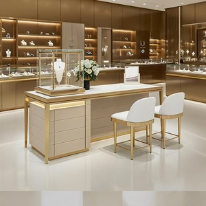 # Nuovo arrivo vetrina di <span class=keywords><strong>gioielli</strong></span> High-end combinazione Cabinet Design tavolo da banco per il negozio di vetro da banco - Product Image 5