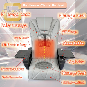 Ensemble de fauteuil et tabouret de pédicure de luxe <span class=keywords><strong>pour</strong></span> spa des pieds avec remplissage automatique, base en cristal, jet magnétique, mobilier de soin des <span class=keywords><strong>ongles</strong></span> personnalisé, vente en gros - Product Image 6