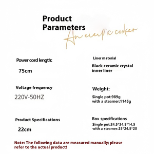 Grande capacité 2,5 L 800 W Marmite électrique haute puissance, marmite multifonctionnelle antiadhésive, contrôle de la température, extérieur, hôtel - Product Image 6