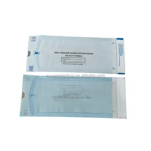 医療用滅菌バリア包装9 "x3.5" 使い捨て接着剤セルフシール滅菌ポーチ90*230mm