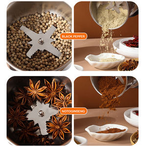 חלחול נירוסטה מטחנת חשמל פולי קפה תבלינים דגנים בלנדר קטן מערבל ultrafine שחיקה אבקת קפה מטחנת - Product Image 2