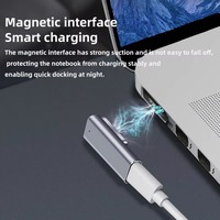 Adaptateur magnétique USB Type-C PD pour Magsafe 1 2 MacBook Air Pro Indicateur LED 100W Adaptateur de prise magnétique à charge rapide