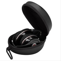 Tas Penyimpanan Earphone Tahan Air EVA, Casing Headset Portabel, Kantong Beritsleting, Tahan Guncangan, Kapasitas Besar, Headphone Bluetooth