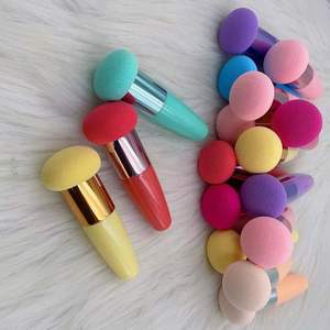 <b>Makeup</b> Sponge With Handle Round Head Foundation Cosmetic Sponges Mushroom Head Powder Puff <b>Makeup</b> Sponge - Product Image 5