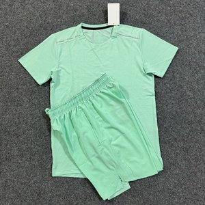 Conjunto Deportivo Corto para Hombre al por Mayor con Franjas Reflectantes, <span class=keywords><strong>de</strong></span> Secado Rápido y Transpirable, Jersey Deportivo para Fitness, Running y Entrenamiento - Product Image 6