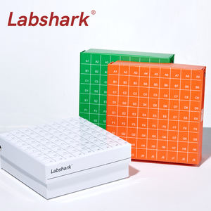 Labshark Cryo Rack scatola di carta per la crioconservazione in cartone scatola per campioni di carta con coperchio ribaltabile forniture da laboratorio - Product Image 2