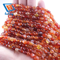 Perles en agate naturelle à la vente chaude, perles en vrac de 6 à 8 mm pour accessoires de bijoux DIY, forme irrégulière