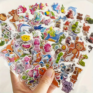 Adesivi Mini Puffy Carini per Bambini e Ragazze, Piccoli Adesivi 3D con Animali Cartoon: Gatto, Coniglio, Cane, Cucciolo, Gattino, <span class=keywords><strong>Coniglietto</strong></span>, Cibo - Product Image 6