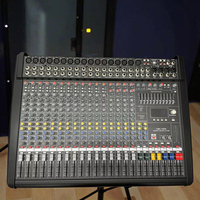 CMS1600-3 Konsol Mixer Audio Profesional DJ 16-Saluran Pasif Berbahan Logam dengan Output Surround/Stereo/Mono 220V