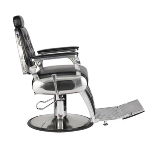 Sillón de Barbería HZ8796C Negro, Altura Ajustable, Uso Comercial - Product Image 3