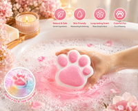 Bombes de bain effervescentes colorées en forme de canne à sucre de 100g pour bains relaxants et spas faits main