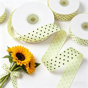 Natural Linen Custom <b>Ribbon</b> Rustic Printed Style For Farmhouse Wedding Florist Wrapping - Product Image 4