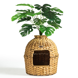 حاوية JY أثاث مخفي مع نباتات صناعية منسوجة يدويًا rantan <span class=keywords><strong>Cat</strong></span> - Product Image 5