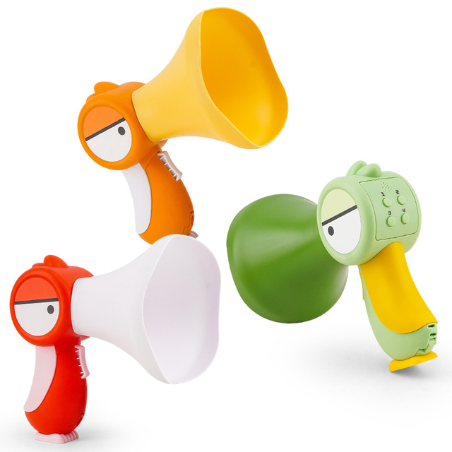 Toy Manufacturer in China Sound Making Promotional Battery Powered Plastic Mini Toy Kids Megaphone Microphone Loud Speaker