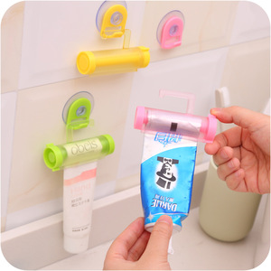 Dispensador <span class=keywords><strong>de</strong></span> pasta <span class=keywords><strong>de</strong></span> dientes enrollable, tubo exprimidor con soporte para ventosa, prensa para crema, Extractor <span class=keywords><strong>de</strong></span> cosméticos, dispositivo <span class=keywords><strong>de</strong></span> baño, novedad <span class=keywords><strong>de</strong></span> <span class=keywords><strong>2022</strong></span> - Product Image 1