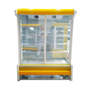 Vitrina Refrigerada Abierta para Supermercado de 1300L, Refrigerador Vertical con Cortina de Aire, 4 Estantes, Enfriamiento por Aire - Product Image 3