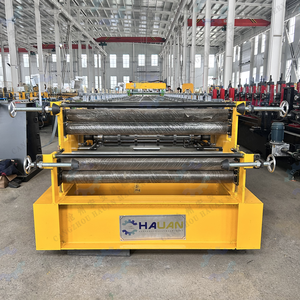 เครื่องขึ้นรูปกระเบื้อง Hauan Machinery ขนาด 1220 มม. ความกว้างการป้อนวัสดุ 0.3-1.0 มม. สำหรับหลังคา ใช้มอเตอร์ 380V ควบคุมด้วย PLC - Product Image 3