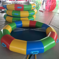 Jeux populaires de construction d'équipe, jeu de balle de fête de défi de tambour de tonnerre gonflable pour entreprise ou école
