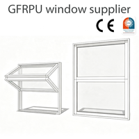 Fenêtre pliante verticale en polyuréthane renforcé de fibre de verre, grande ventilation pour balcon