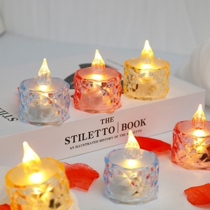 Luxury Led <b>Tea</b> <b>Light</b> Candles Battery Operated Flameless Mini Candle Gift Bar Home Wedding Decor Electric Pillar Aura Candles - Product Image 6