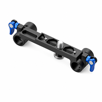 Support de lentille usiné sur mesure par CNC pour systèmes à double tige de 15 mm – Versions centrales et offset cinéma