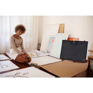 Porte-documents d'art BSCI 18"X 24" avec bandoulière, sac fourre-tout pour affiches, dessins et tableaux d'affichage, multi-usages - Product Image 6